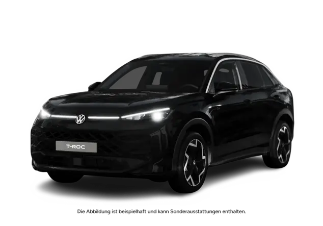 Angebotsdetails Volkswagen T-Roc Volkswagen T-Roc R-Line 1.5 TSI 110 kW (150 PS) 7-Gang-DSG Grenadillschwarz Metallic